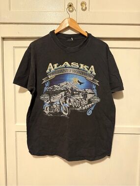 Harley-Davidson Black Alaska 'The Last Frontier' Graphic Tee